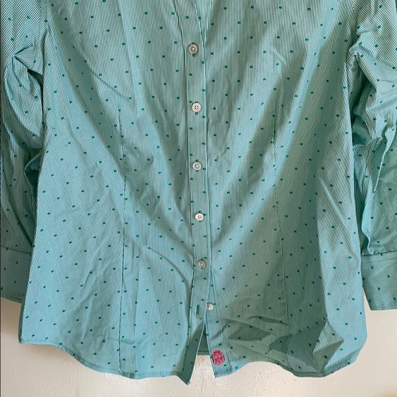 Talbots 3/4 sleeve button down blouse size 6 - Picture 4 of 8